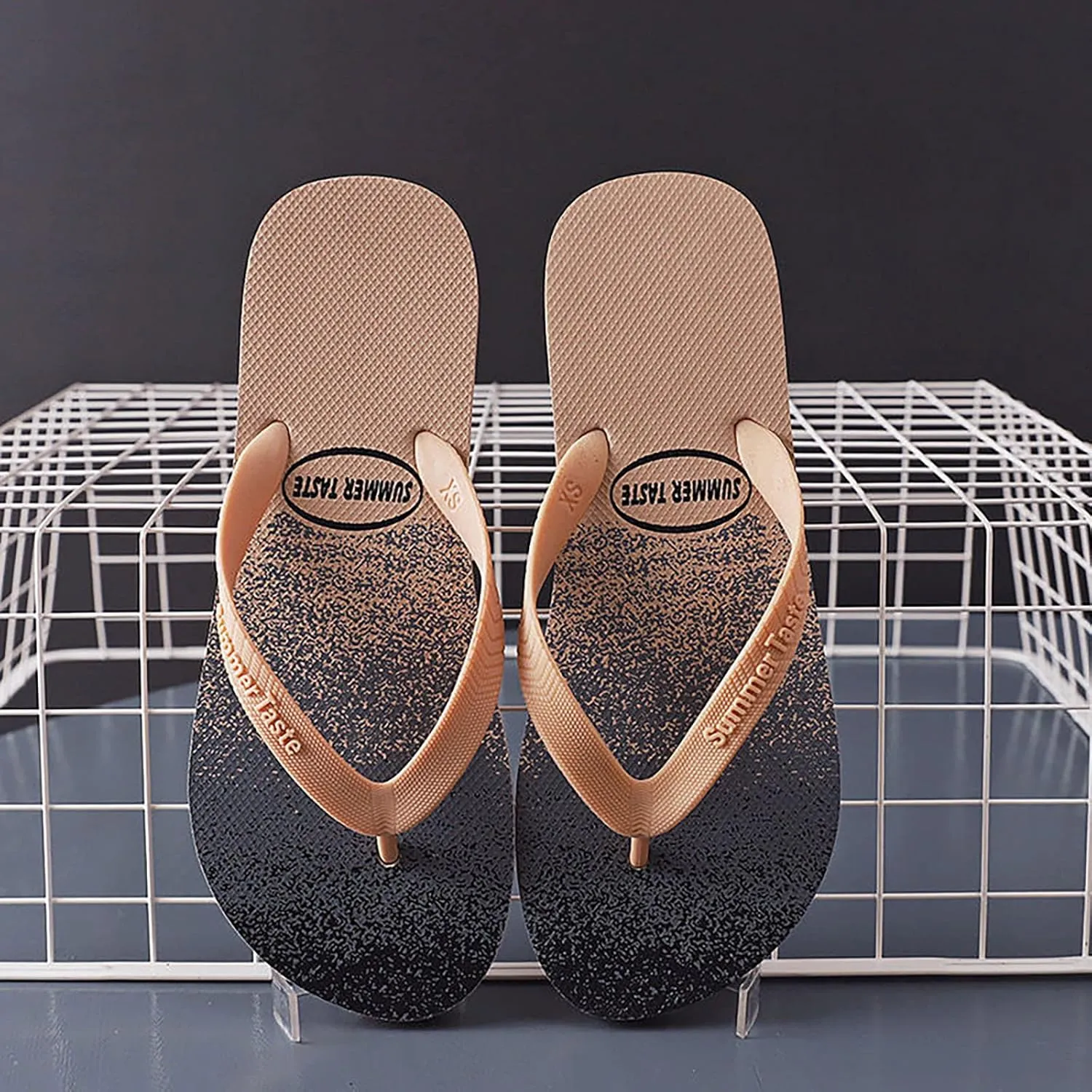 Thong Sandals Slippers for Beach Lightweight Mens Flip Flops Indoor Outdoor Cushion Mat Slip on for Summer