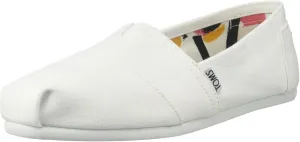 TOMS Women's Optic White Canvas Classic 10005987 Flat
