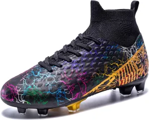 Unisex Adult Soccer Cleats Youth Training Football Cleats Lightweight Soccer Shoes