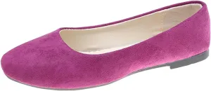 VESNIBA Women Girls Solid Big Size Slip On Flat Shallow Comfort Casual Single Shoes Womens Sandals Size