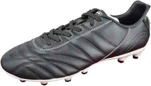 Vizari Premium Leather Soccer Cleats for Men & Women Classico Football FG Shoes ?C TPU Studs, Wide Fit, Durable Comfort, Black Cleats, Size - 6.5-13 (Unisex)