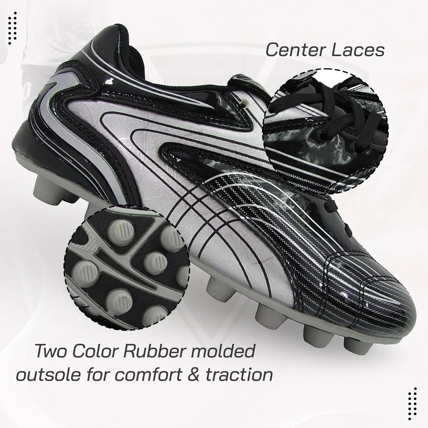 Vizari Soccer Cleats Boys Girls | Youth Firm Ground Football Shoes | Athletic Outdoor Training & Match