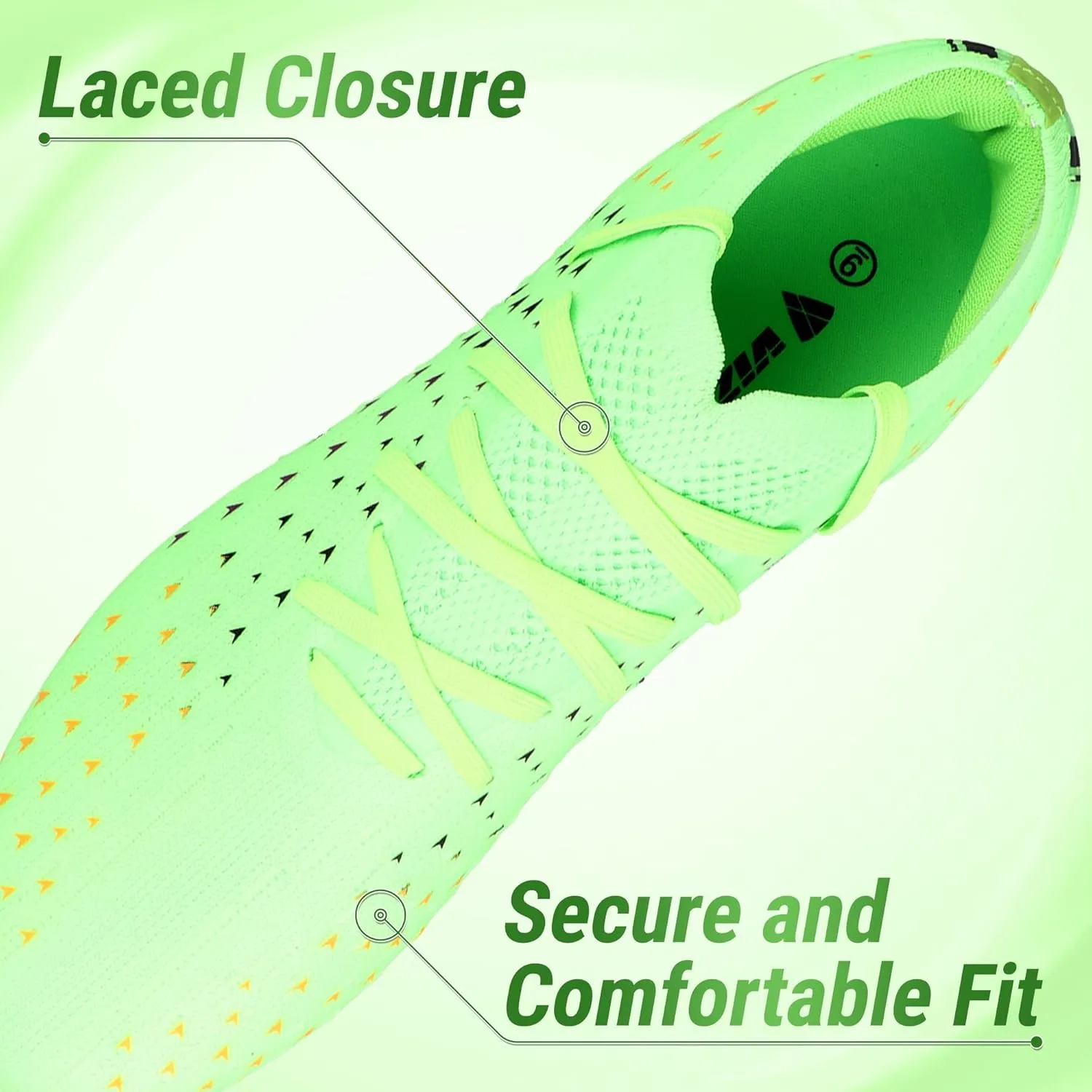 Vizari Tioga FG Adult Soccer Cleats for Men and Women | TPU Coated Wide Width Soccer Cleats | Transparent Studs for Outdoor Football Shoes