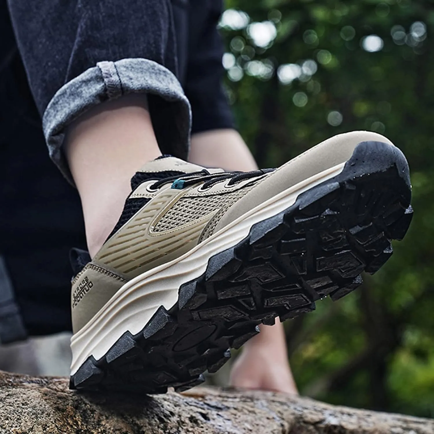 Walking Shoes Tennis Comfortable Men Sports Shoes Simple Solid Color Fashion Summer New Pattern Mesh Breathable