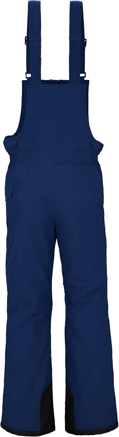 Wantdo Men's Winter Insulated Ski Pants Waterproof Snow Bibs Cargo Overalls