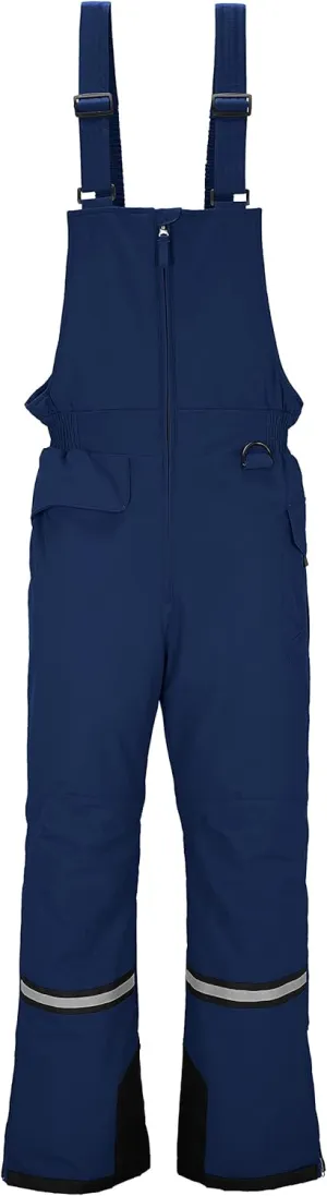 Wantdo Men's Winter Insulated Ski Pants Waterproof Snow Bibs Cargo Overalls