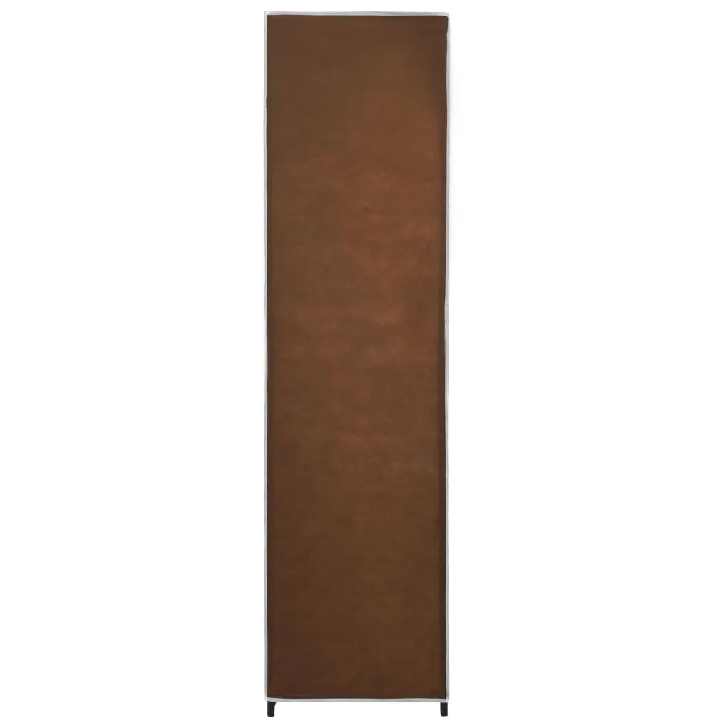 Wardrobe with 4 Compartments Brown 175x45x170 cm