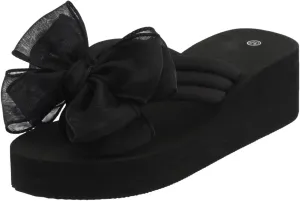 Wedge Flip-Flops for Women Plus Size Platform Sandals Fashion Beach Non Slip Slippers Shoes Women Heels Platform Light