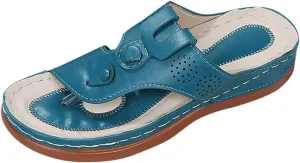 Wedge Sandals for Women 2025 Arch Support Wedges Thong Flip Flops Slip on Beach Shoes Summer Comfortable Sandals