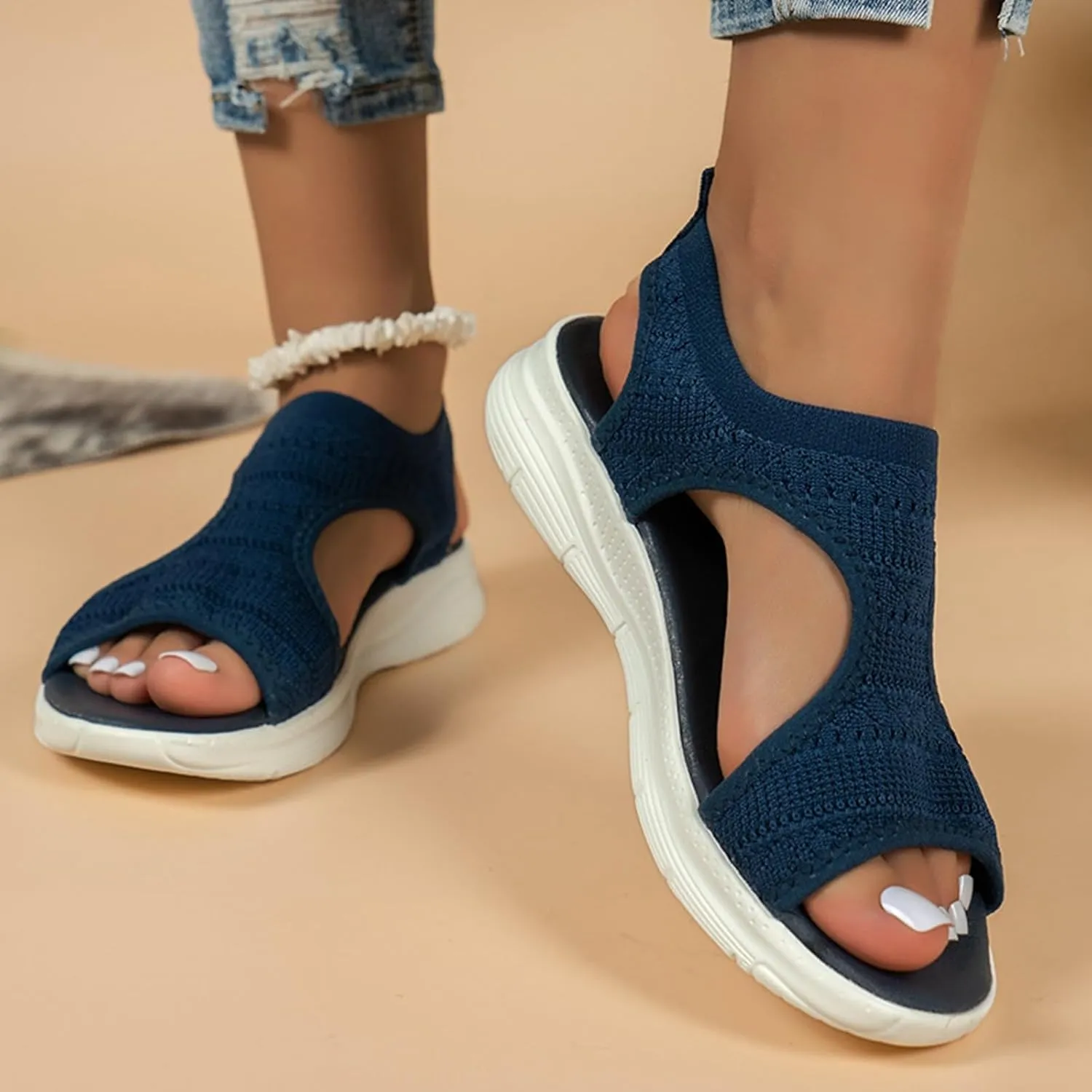 Wedge Sandals for Women Dressy 2025 Summer Casual Comfortable Walking Sandals Vacation Travel Beach Shoes