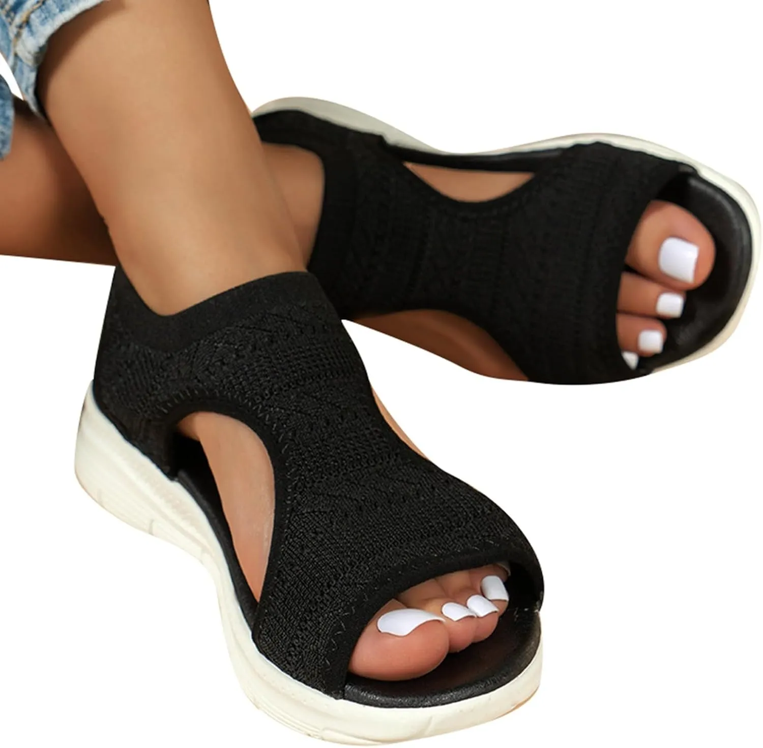 Wedge Sandals for Women Dressy 2025 Summer Casual Comfortable Walking Sandals Vacation Travel Beach Shoes