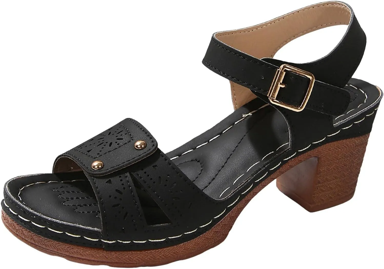 Wedge Sandals for Women Summer Comfortable Open Toe Dressy Platform Sandal Shoes Open Toe Ankle Strap Walking Shoes Summer 2025