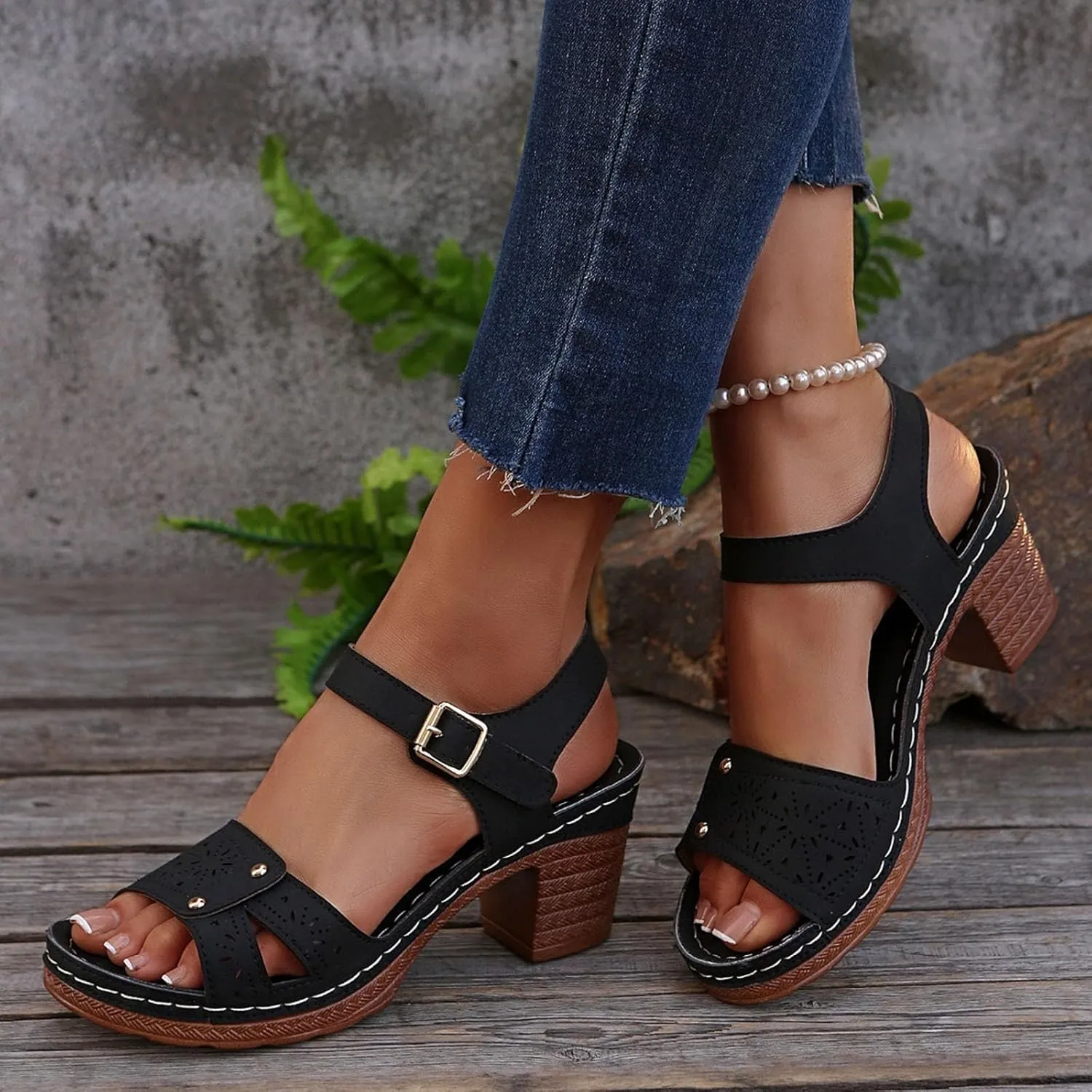 Wedge Sandals for Women Summer Comfortable Open Toe Dressy Platform Sandal Shoes Open Toe Ankle Strap Walking Shoes Summer 2025