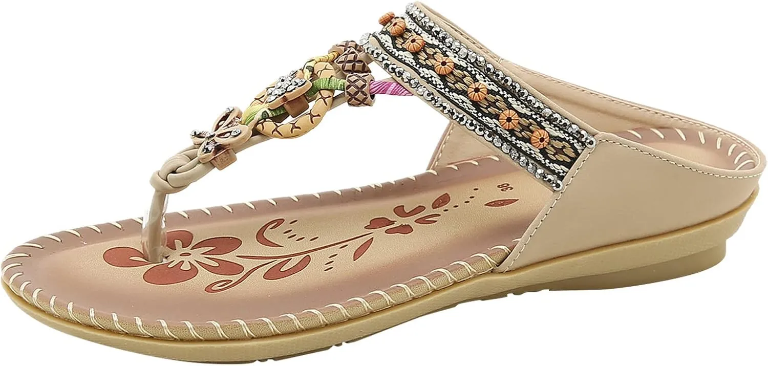 Wedges Sandals For Women Ladies Sandals Toe T Strap Bohemia Sandals Beach Shoes Womens Sandals Orthopedic Sandals