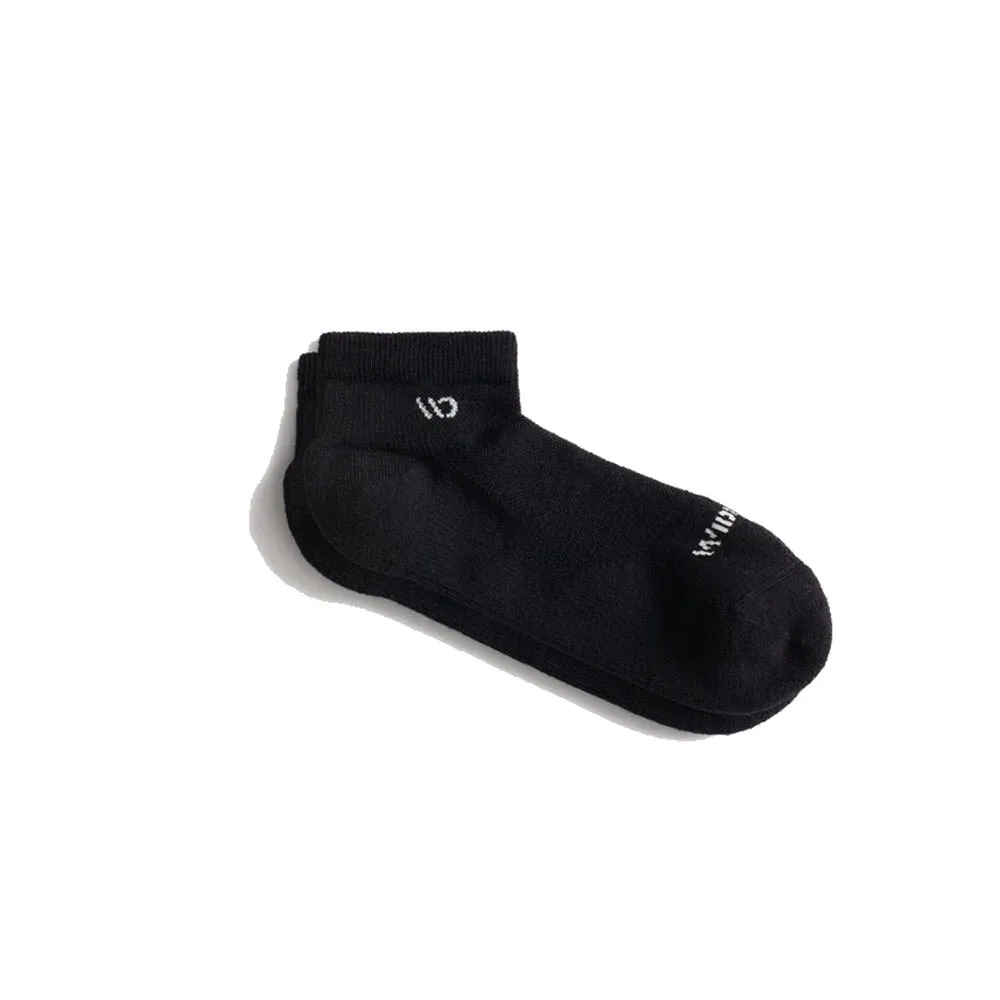 WIDE OPEN NO SHOW SOCKS CUSHION BLACK - MENS