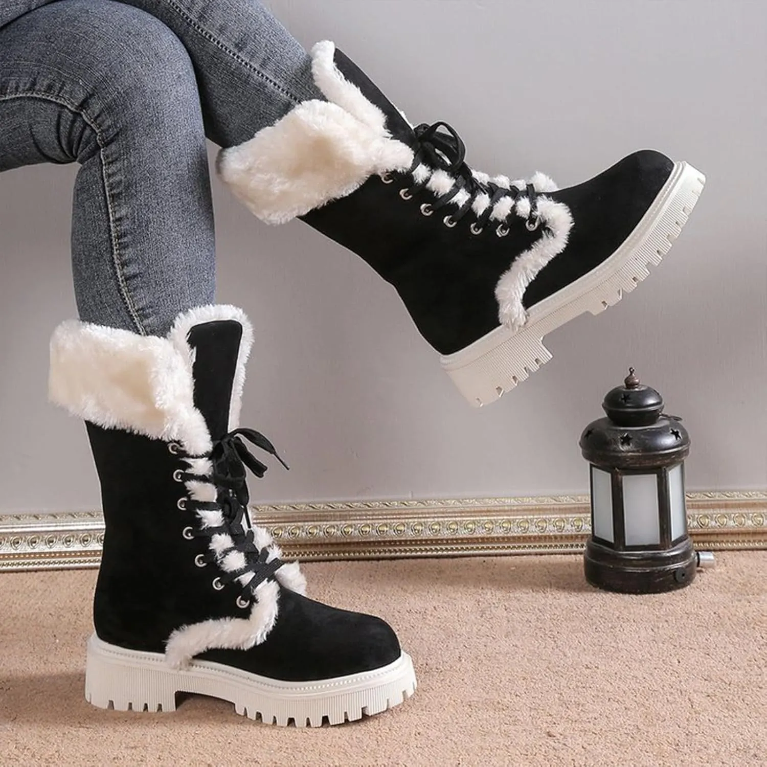 Winter Boots Women Outdoor Ski Boots Thickening Woman Snow Boots