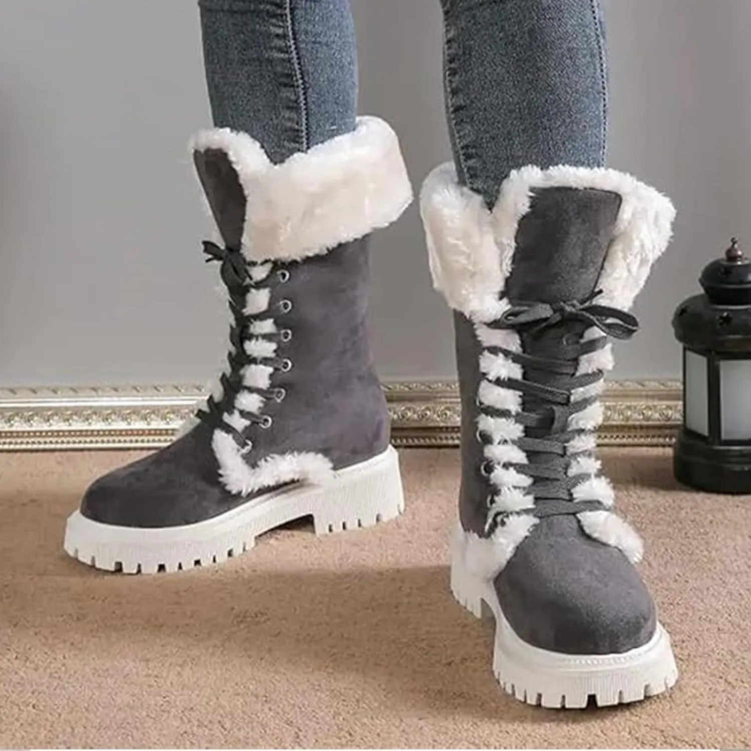 Winter Boots Women Outdoor Ski Boots Thickening Woman Snow Boots