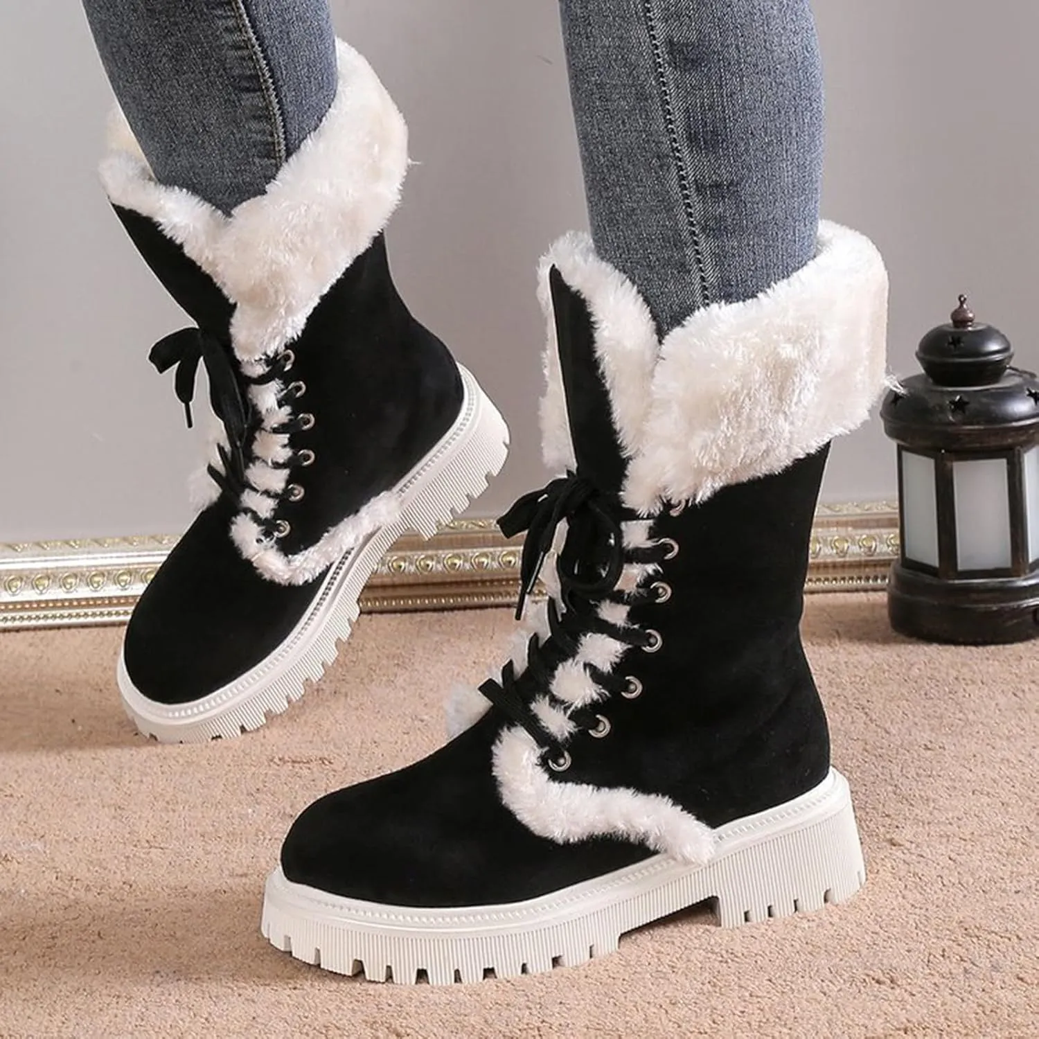 Winter Boots Women Outdoor Ski Boots Thickening Woman Snow Boots