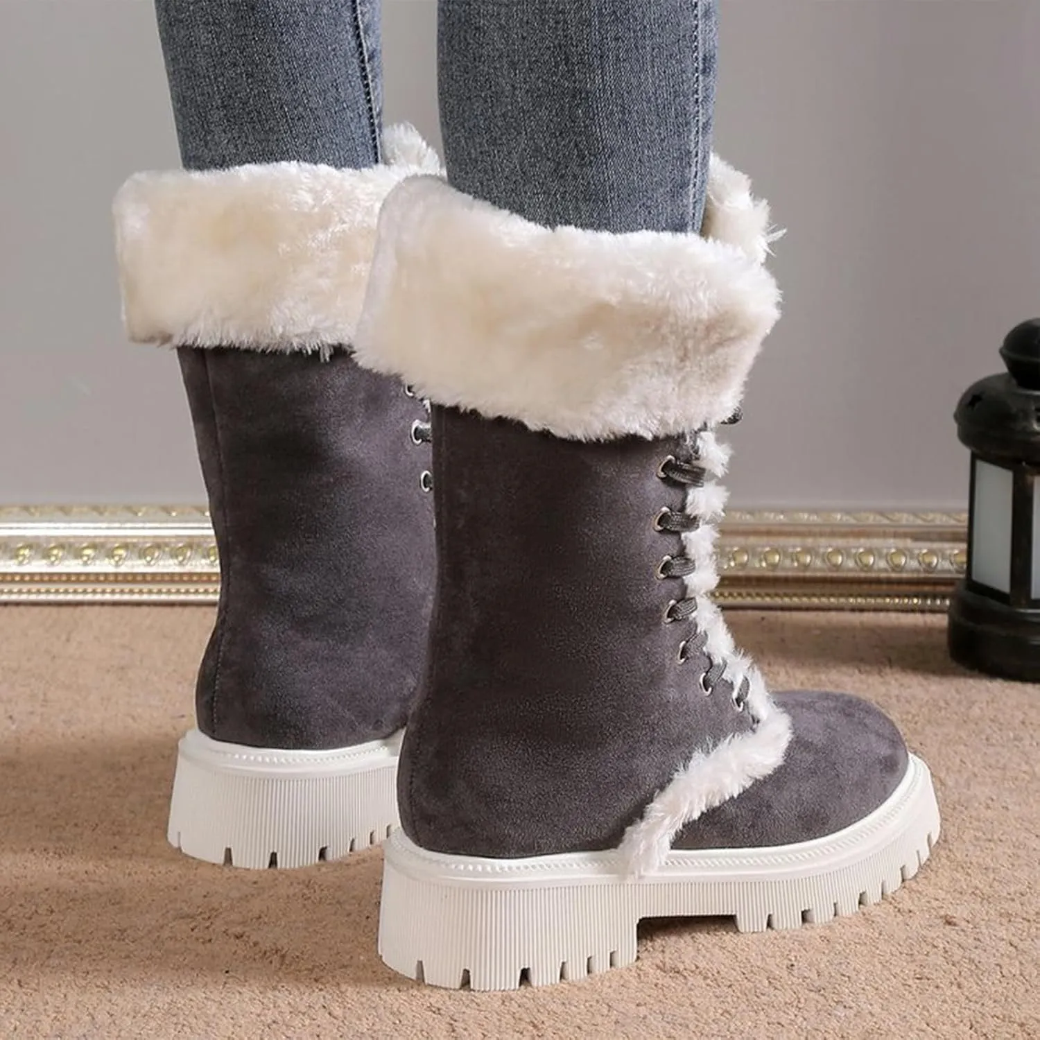 Winter Boots Women Outdoor Ski Boots Thickening Woman Snow Boots