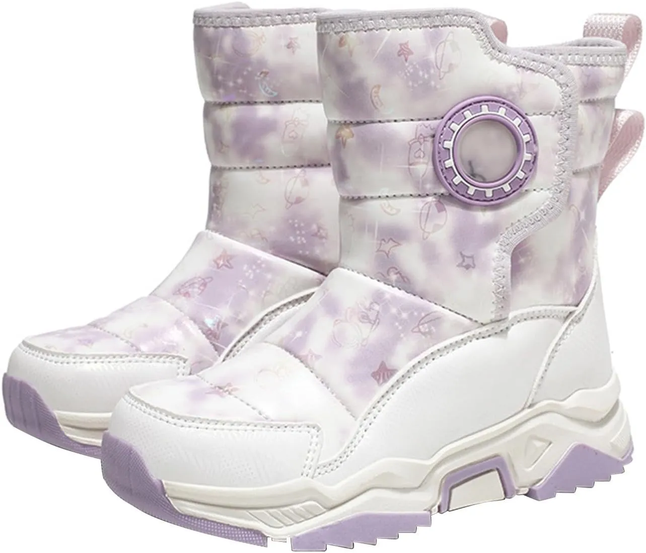 Winter Snow Boots For Kids Boys Girls Childrens aterproof Shoes Thick Warm Ski Booties Fashion Comfy Non Slip