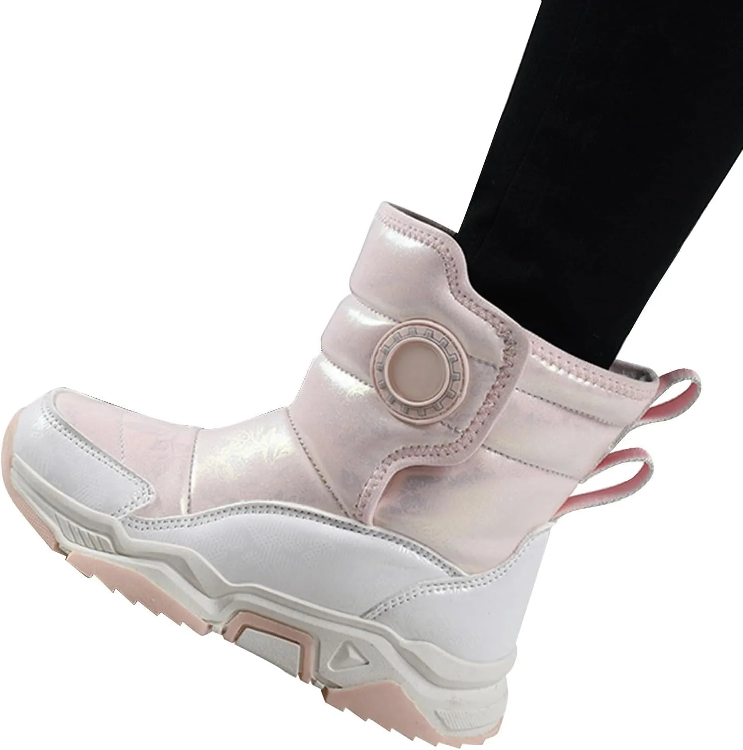 Winter Snow Boots For Kids Boys Girls Childrens aterproof Shoes Thick Warm Ski Booties Fashion Comfy Non Slip