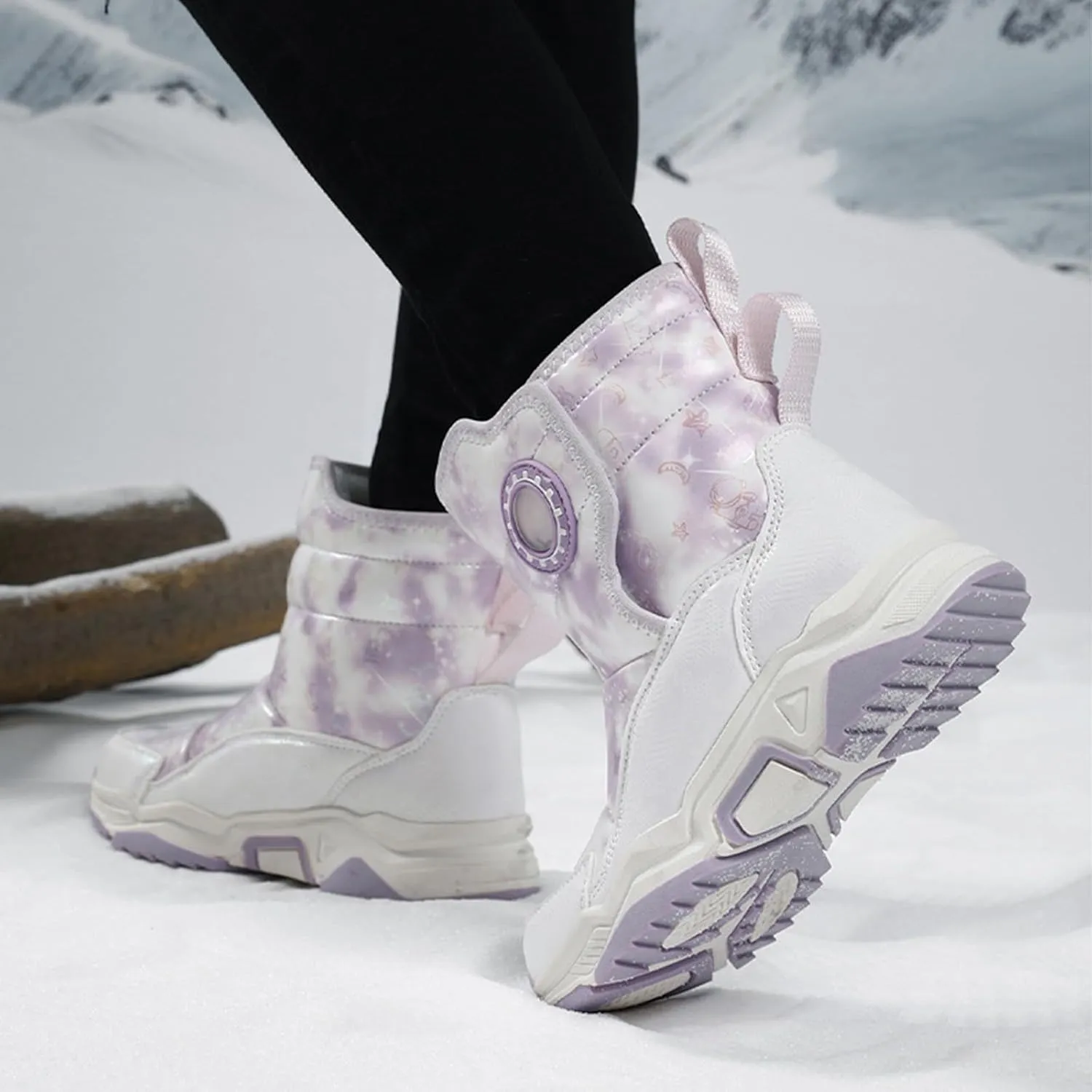 Winter Snow Boots For Kids Boys Girls Childrens aterproof Shoes Thick Warm Ski Booties Fashion Comfy Non Slip