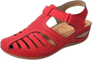 Women Comfortable Flat Sandals: Summer Sandals Casual Bohemia Gladiator Closed Toe Wedge Shoes Fisherman Sandal Ankle Strap Slip on Platform Sandal 2025