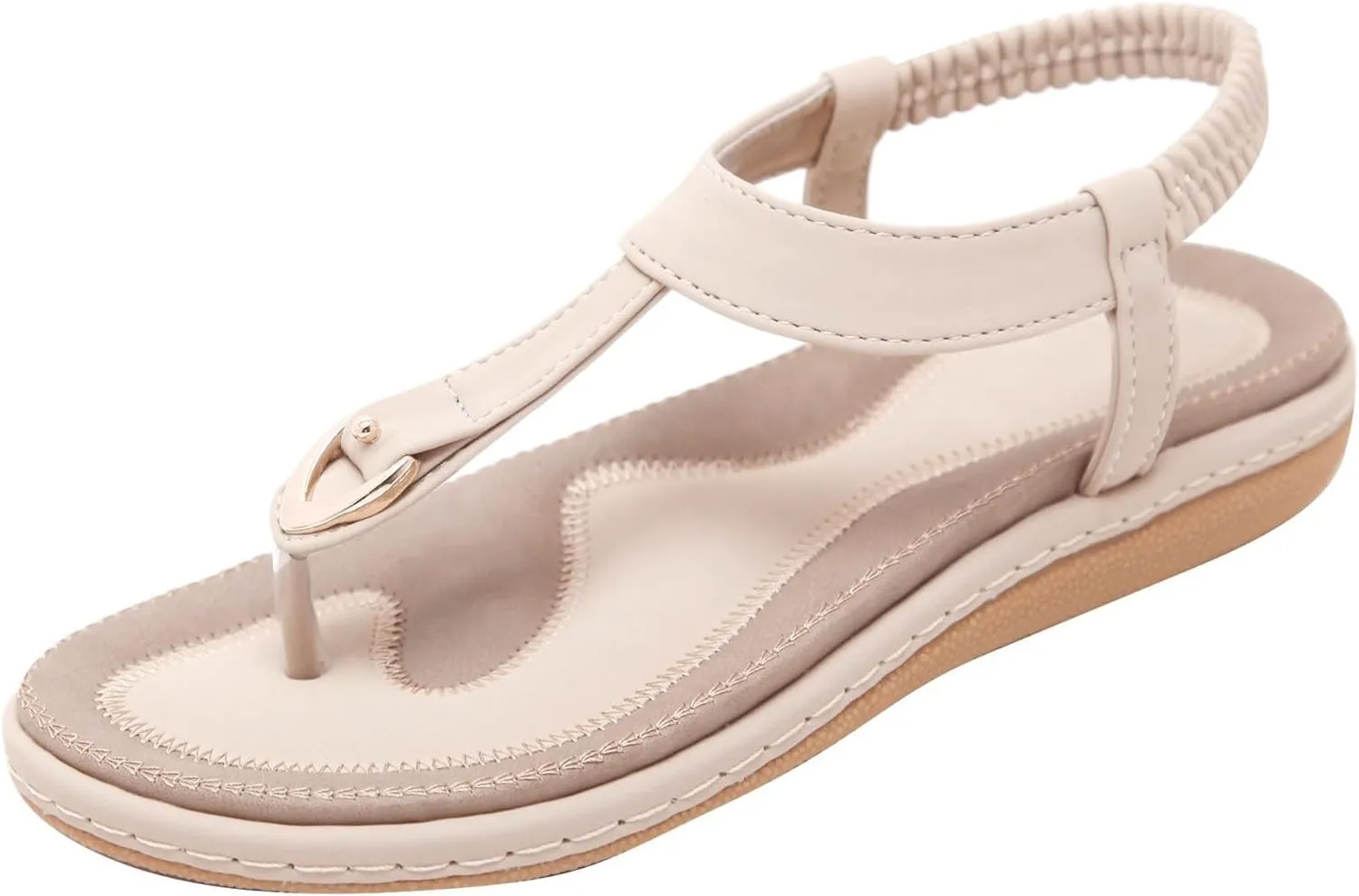 Women Flip Flops Ankle Strap Flat Sandals For Women Casual Beach Cute Thong Flip Flops Shoes Womens Walking Sandals