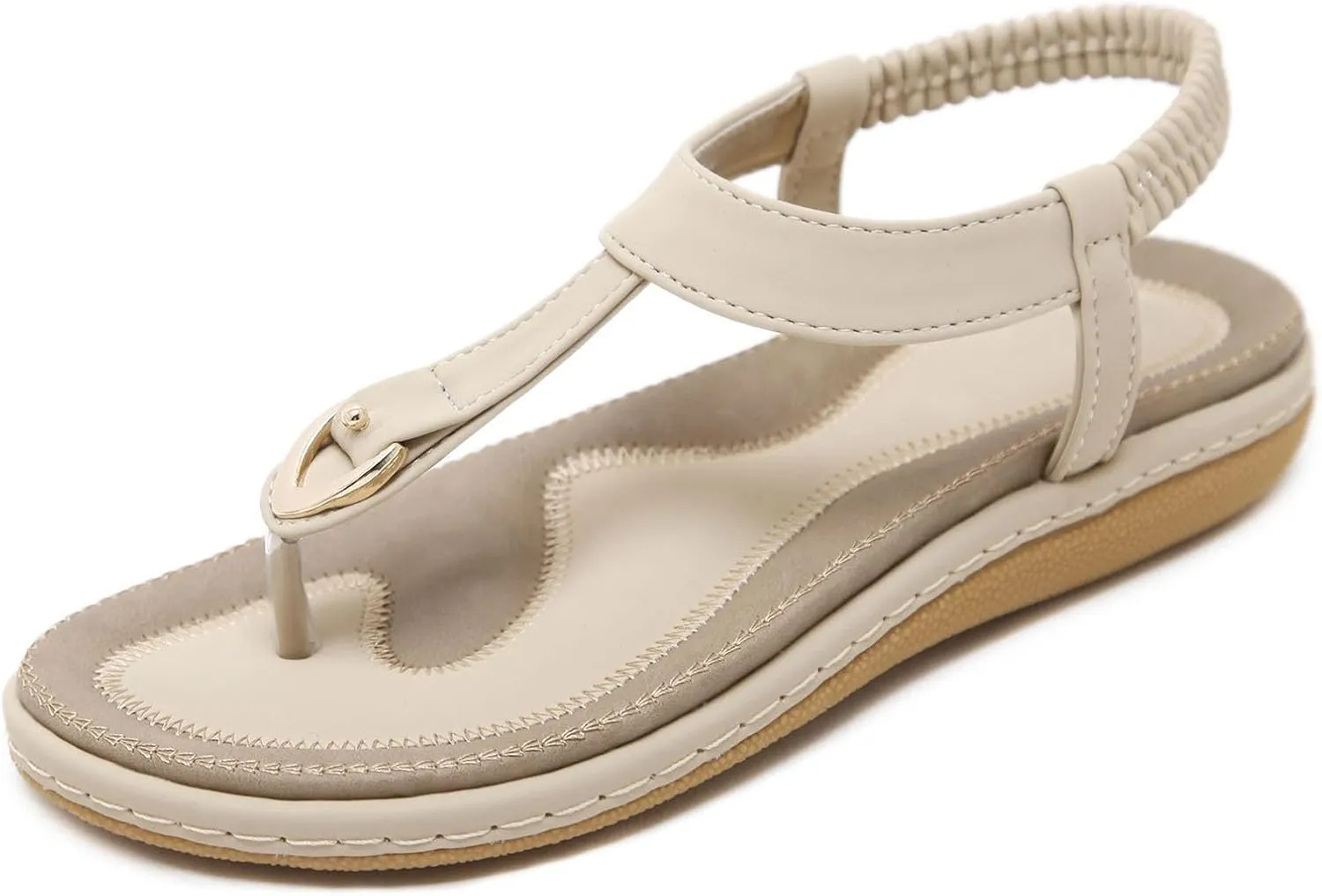 Women Flip Flops Ankle Strap Flat Sandals For Women Casual Beach Cute Thong Flip Flops Shoes Womens Walking Sandals