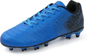 Women Soccer Cleats Firm Ground Lace-Up Youth Soccer Shoes Light-Weight Outdoor Training Football Sneakers Big Kid