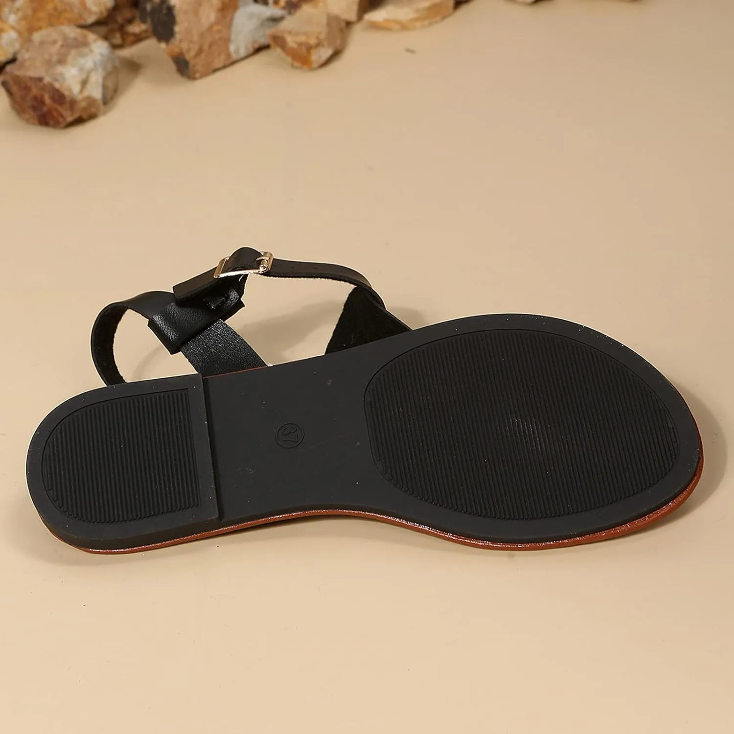 Women Summer Buckle Strap Casual Open Toe Flat Soft Bottom Breathable Shoes Sandals Women Fashion Sandals