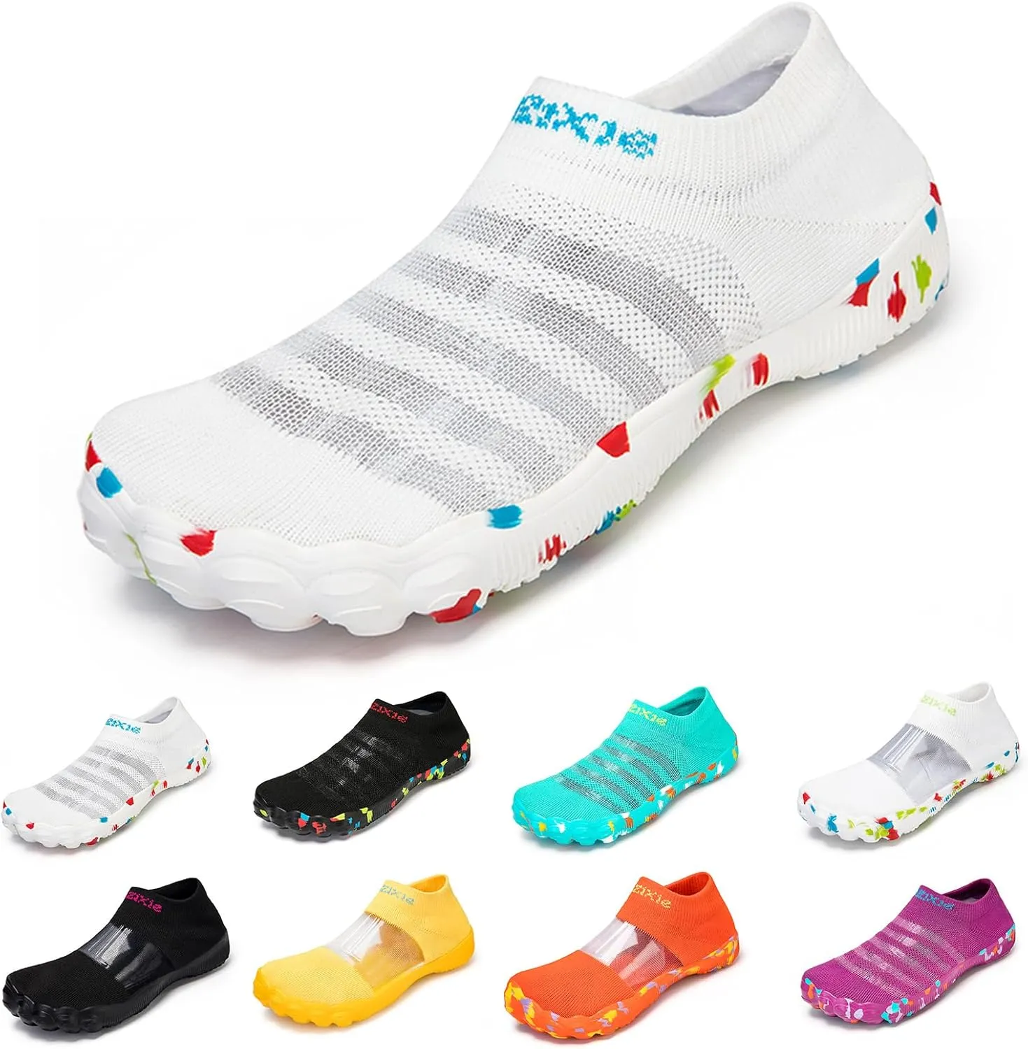 Women's Fashion Sneakers Quick-Dry Barefoot Beach Swim Shoes Unisex Athletic Hiking Shoes Comfy Casual Non Slip Lightweight Breathable Sneakers