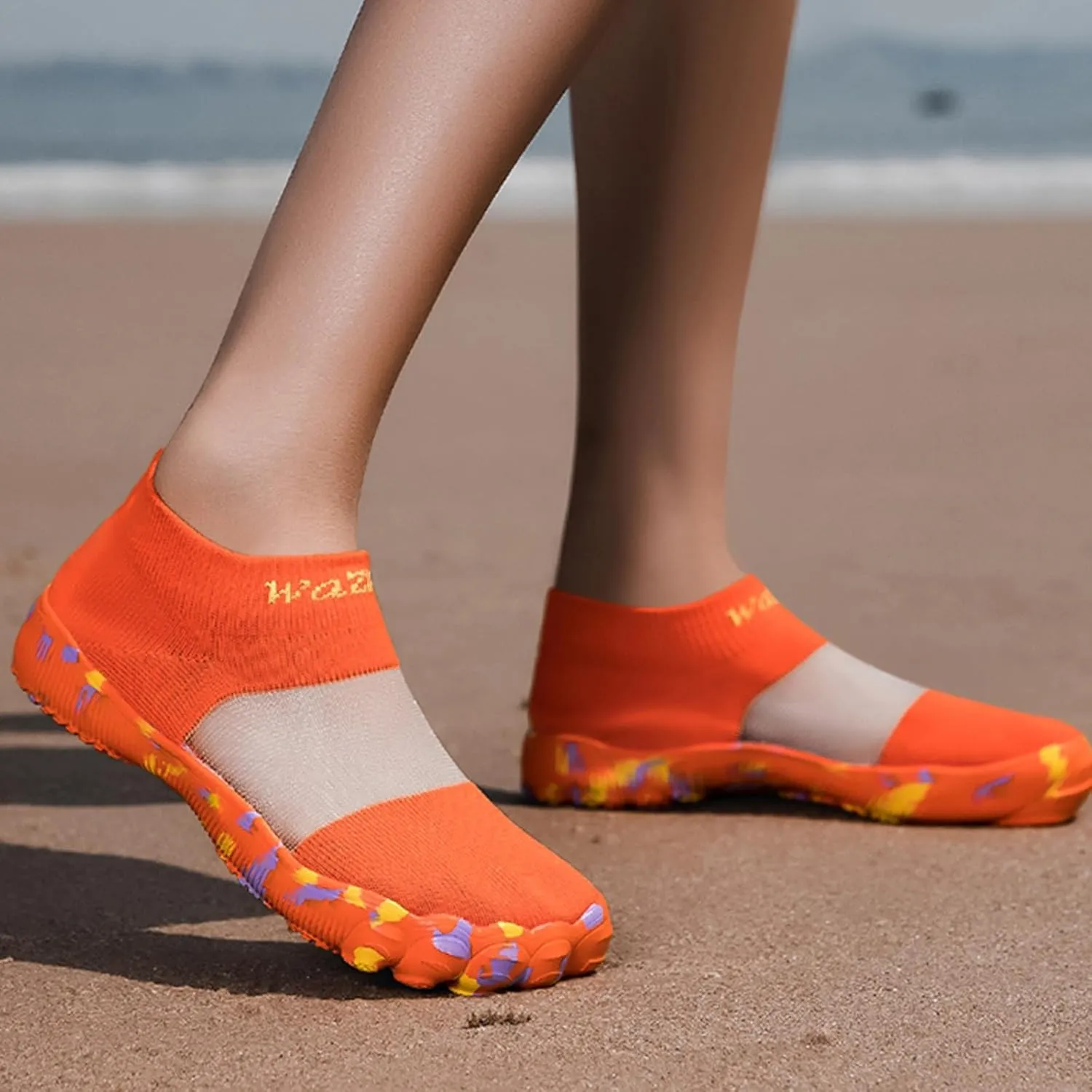 Women's Fashion Sneakers Quick-Dry Barefoot Beach Swim Shoes Unisex Athletic Hiking Shoes Comfy Casual Non Slip Lightweight Breathable Sneakers