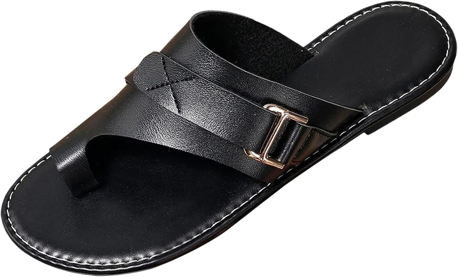 Women's Flat Non Slip Sandals Cool Slippers Female Soft Soled Non Slip Breathable Casual Sandals Slim Stretch Sandals