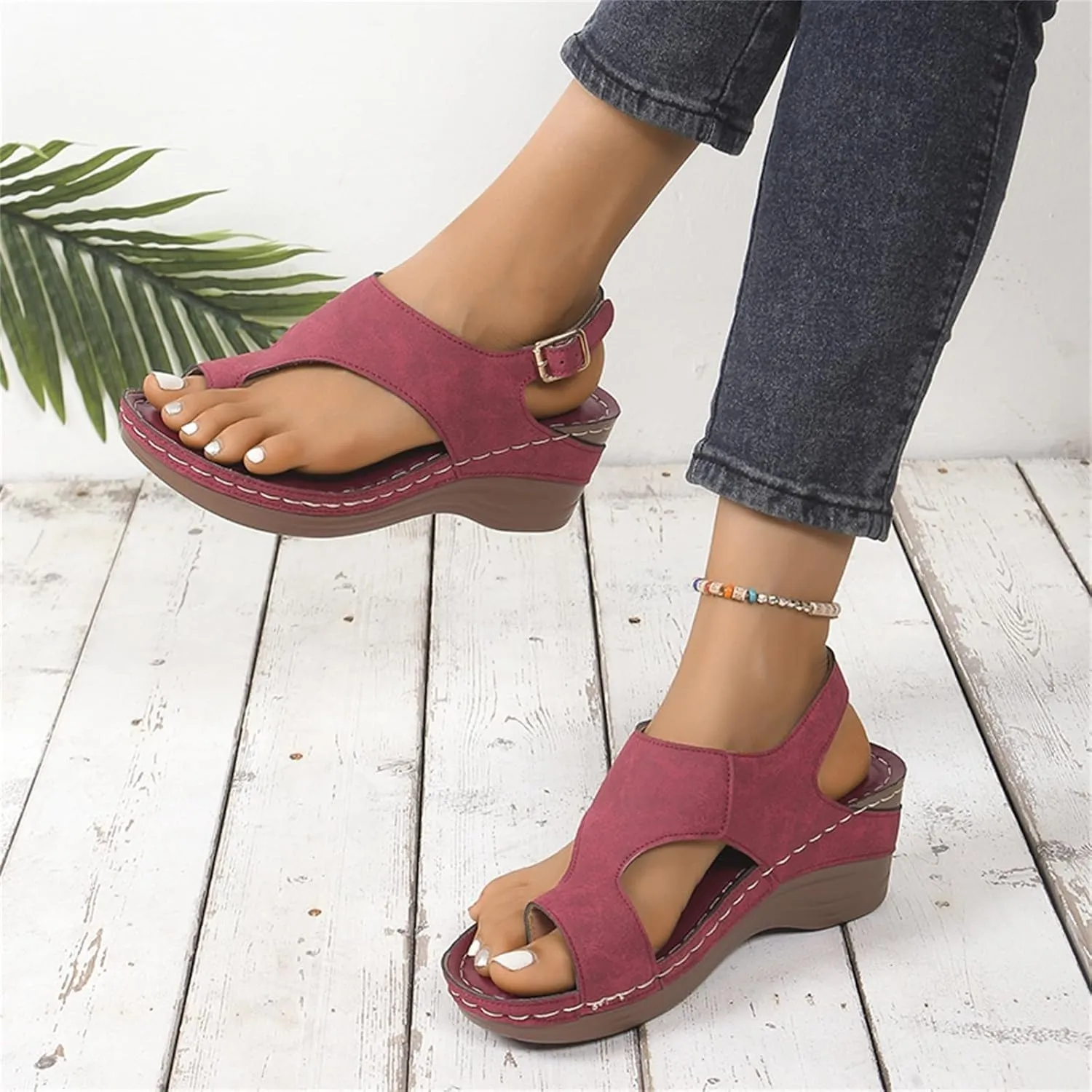 Womens Flip Flops Athlefit Orthopedic Sandals for Women Summer Adjustable Orthotic Thong Sandals with Arch Support