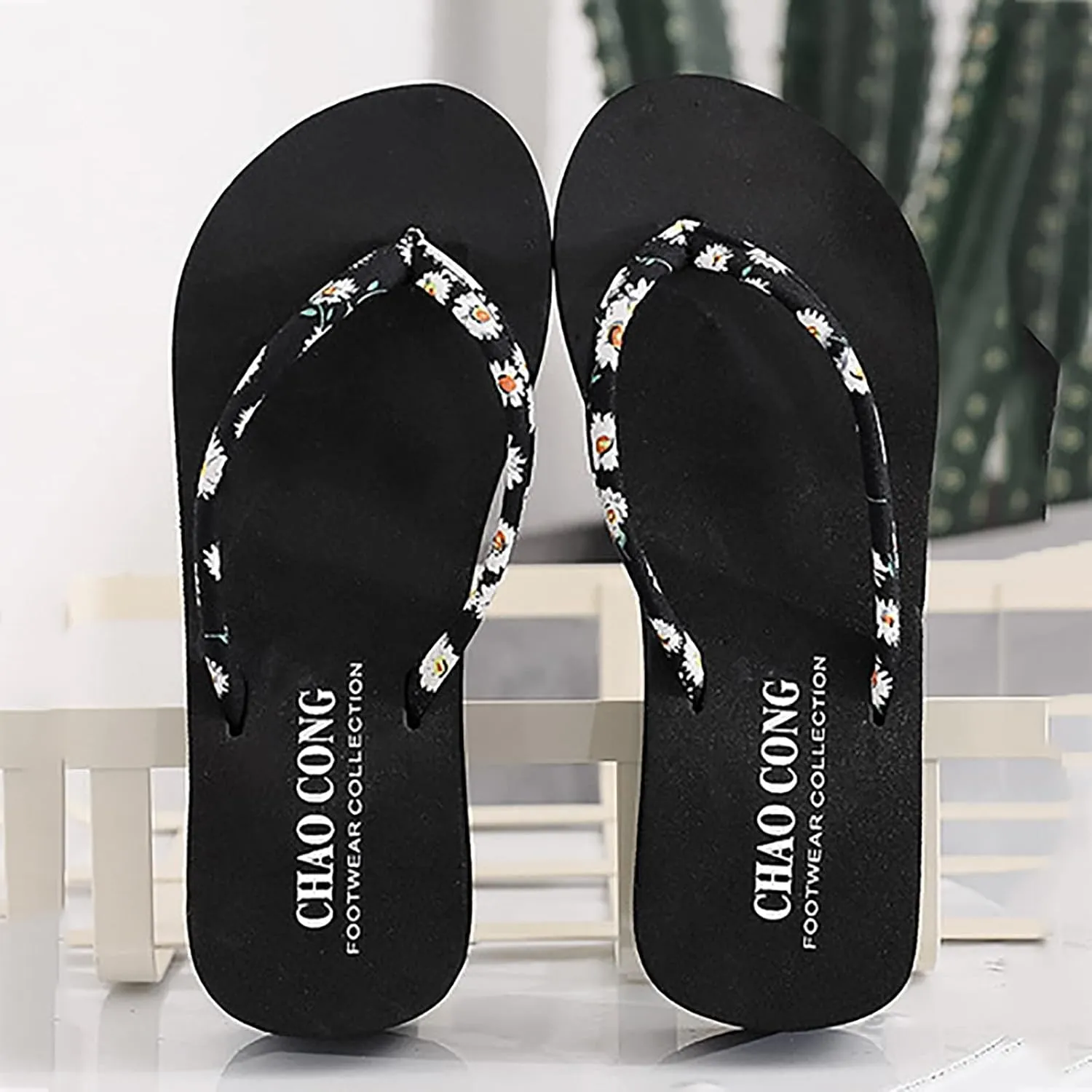 Women's Flip Flops Bohemian Beach Ladies Causal Flops Sandals For Women Slippers Shoes Slippers Flip Wedges Women's