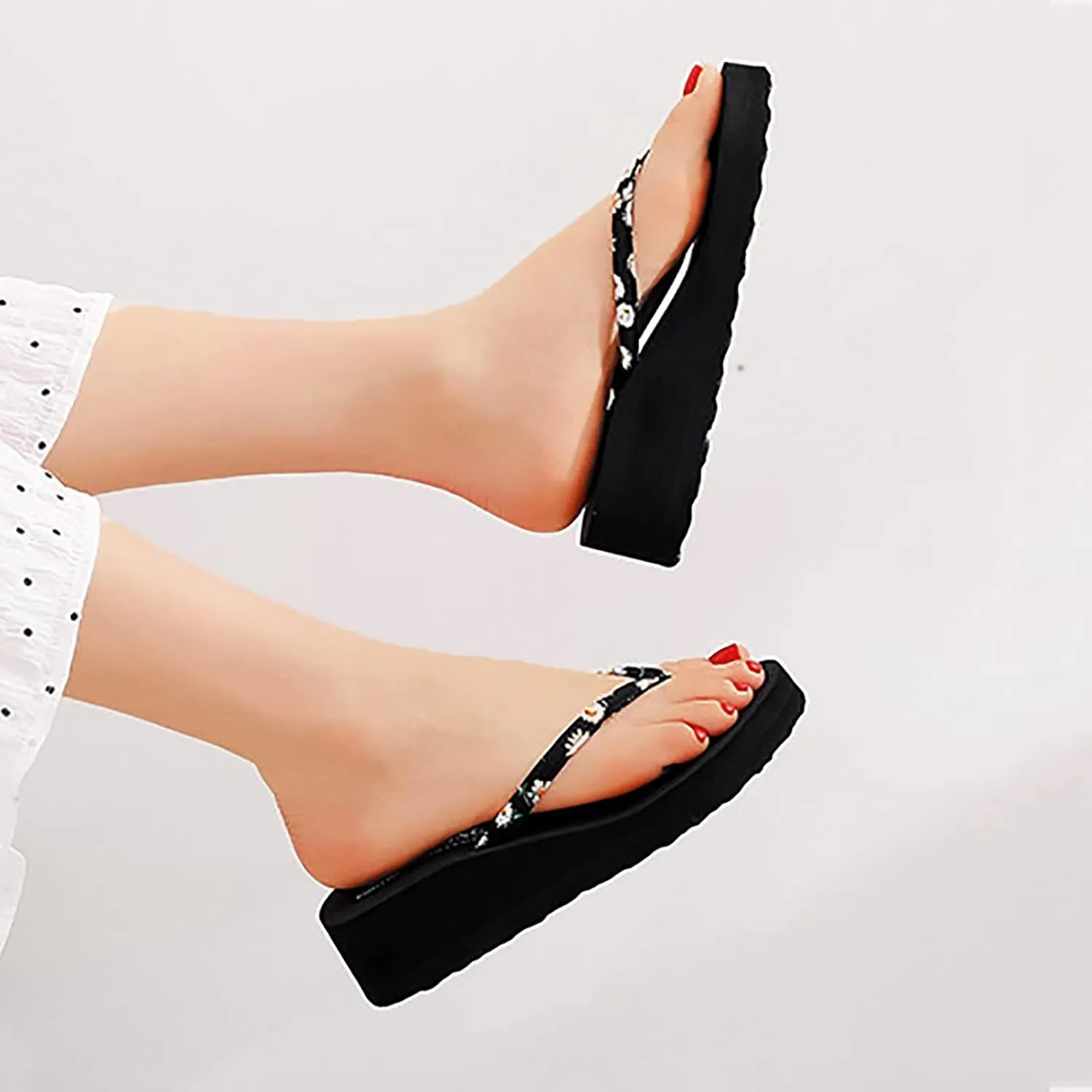 Women's Flip Flops Bohemian Beach Ladies Causal Flops Sandals For Women Slippers Shoes Slippers Flip Wedges Women's