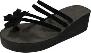 Womens Flip Flops Slippers For Women Ladies Bohemian Wedges Slippers Causal Beach Shoes Flip Flops Sandals