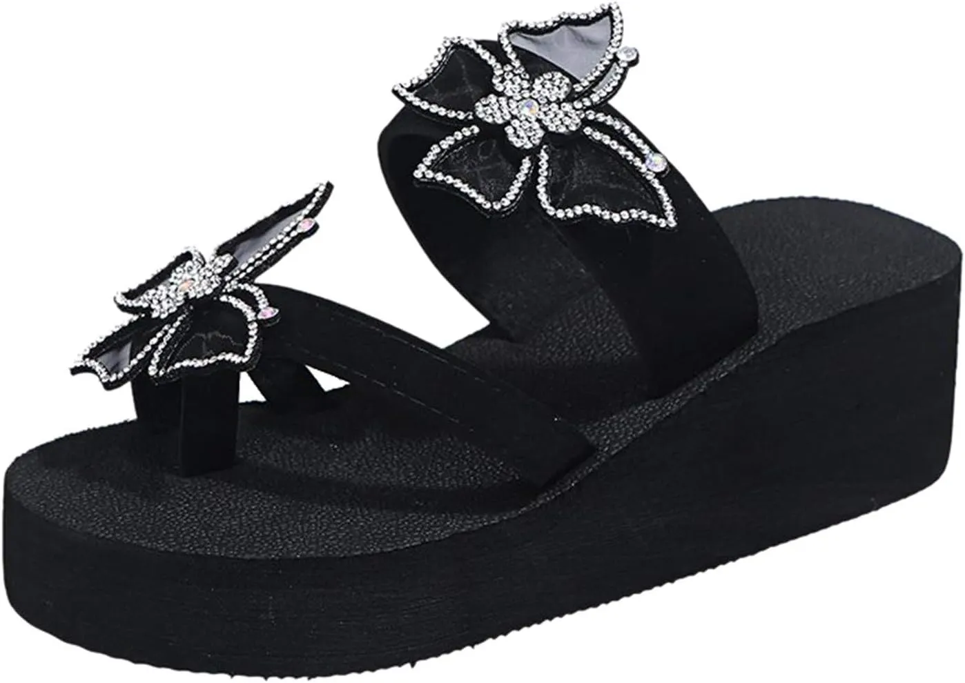 Women's Flip Flops Women's Slippers Casual Wedge Flip Color Diamond Flops Fashion slipper