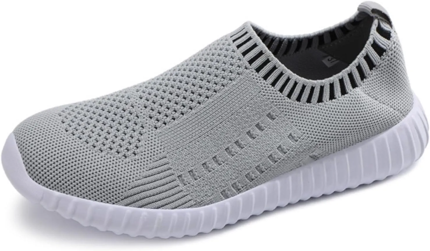 Women's Mesh Flats Shoes Knit Slip on Comfortable Sneaker Breathable Slip on Walking Tennis Shoes Casual Fashion Athletic Sneakers