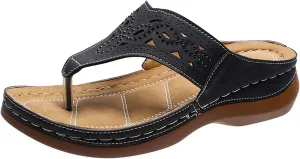Women's Sandals Comfortable Open Toe Wedge Sandals Orthopedic Sandals for Women Summer Flip Flops Walking Shoes
