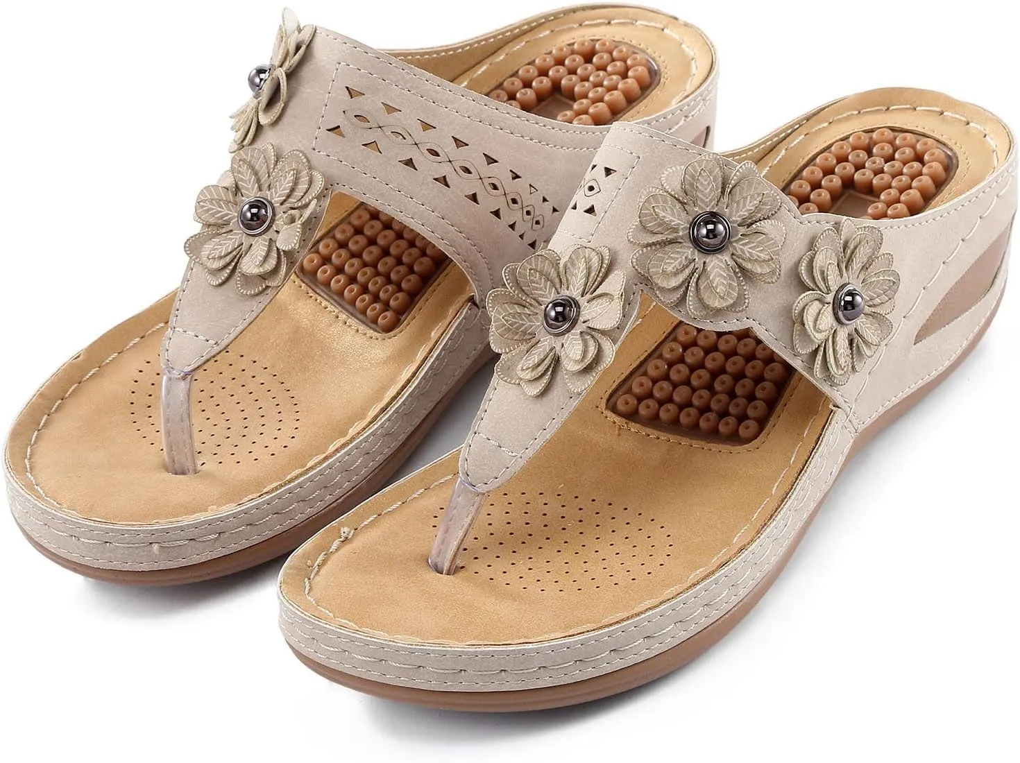 Womens Sandals Wedge Shoes Summer Woman Platform Flip Flops Comfortable Casual Dress Wedding Wedges Footwear Ladies