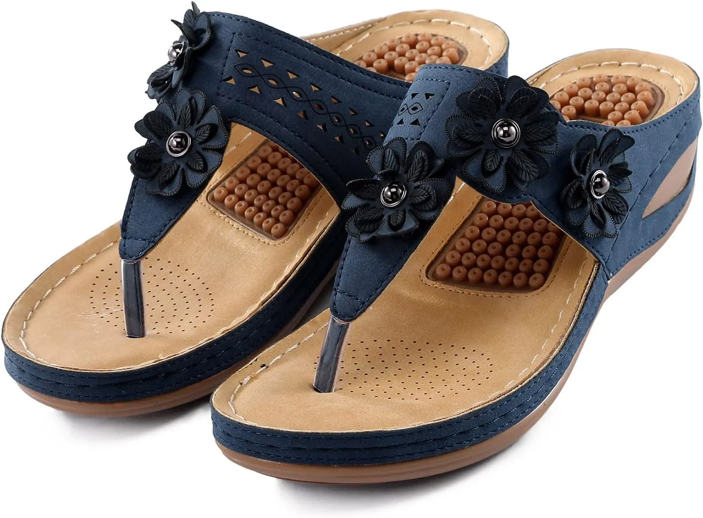 Womens Sandals Wedge Shoes Summer Woman Platform Flip Flops Comfortable Casual Dress Wedding Wedges Footwear Ladies