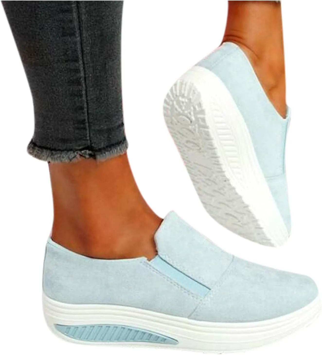 Womens Shoes Sneakers Slip On Women's Slip On Shoes Size 6.5 Wide Womens Orthotic Slip On Sneakers with Arch Support Womens Running Shoes Size 11 Black Slip On Walking Shoes Women Wide