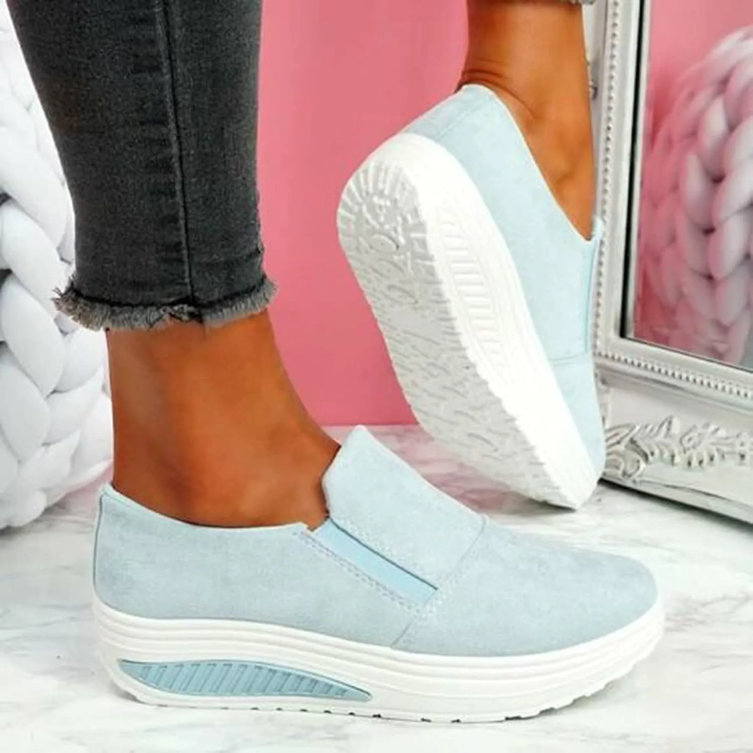 Womens Shoes Sneakers Slip On Women's Slip On Shoes Size 6.5 Wide Womens Orthotic Slip On Sneakers with Arch Support Womens Running Shoes Size 11 Black Slip On Walking Shoes Women Wide