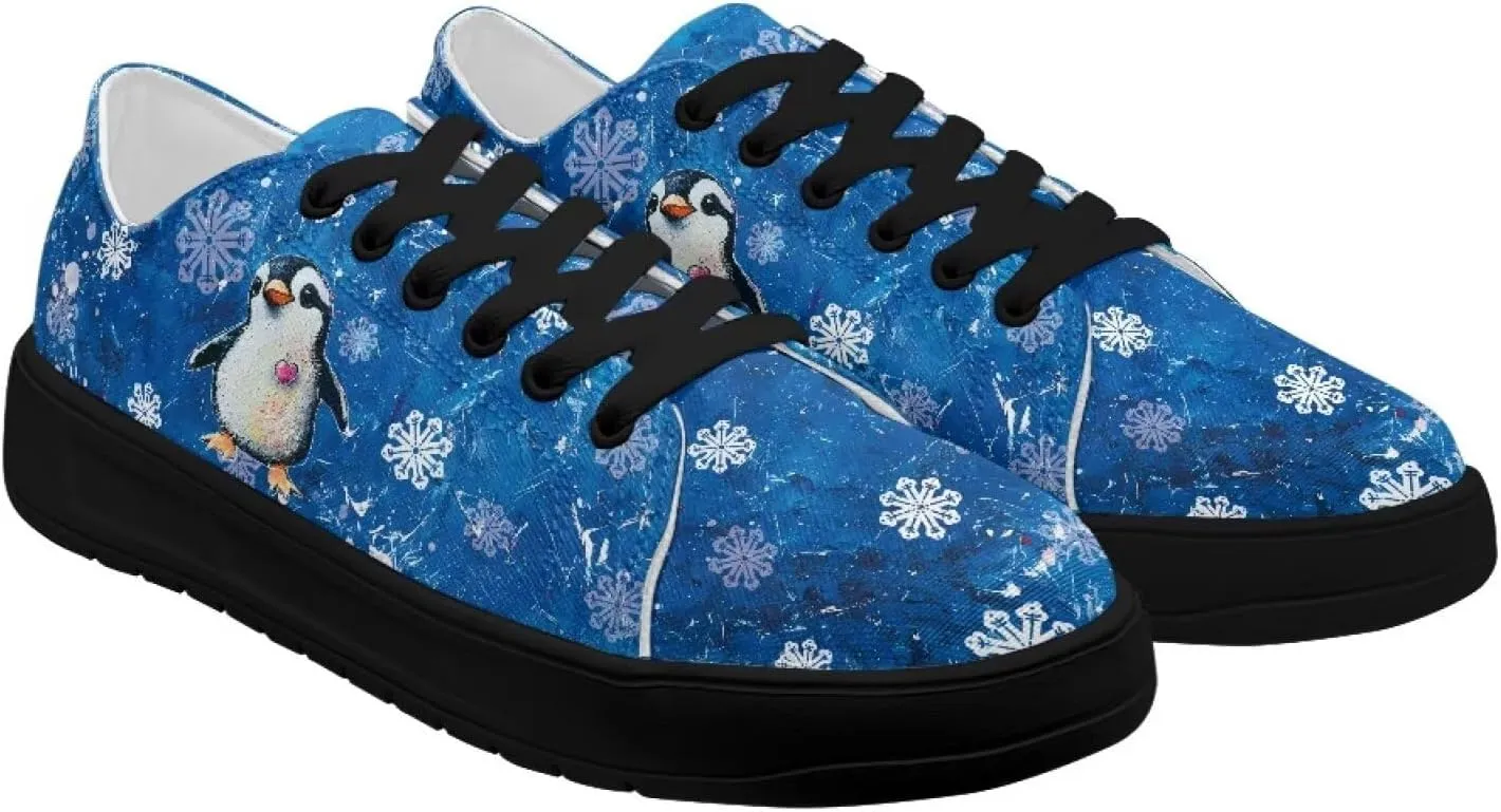Women's Slip On Canvas Tennis Shoes Low Top Fashion Sneakers Casual Flats Walking Shoes Comfy Loafers US 5.5-13.5