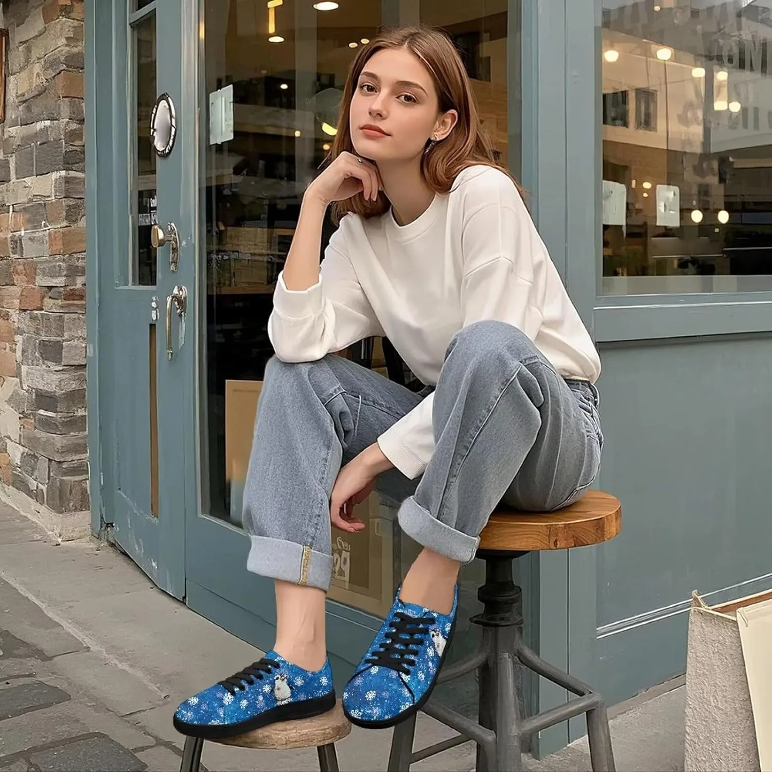 Women's Slip On Canvas Tennis Shoes Low Top Fashion Sneakers Casual Flats Walking Shoes Comfy Loafers US 5.5-13.5